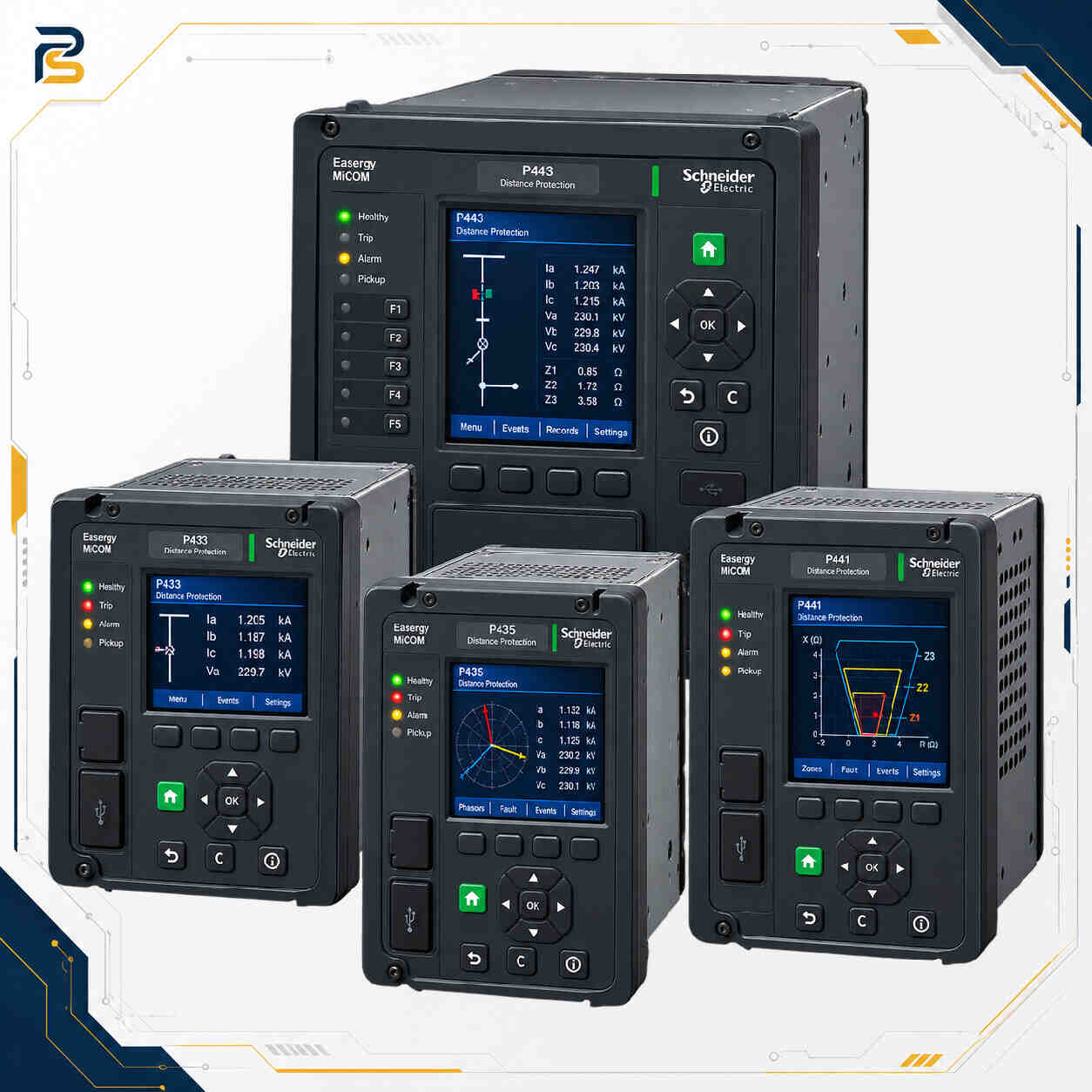 schneider-micom-p43x-distance-protection-relay.webp رله دیستانس و کنترل Schneider Electric MiCOM P43x