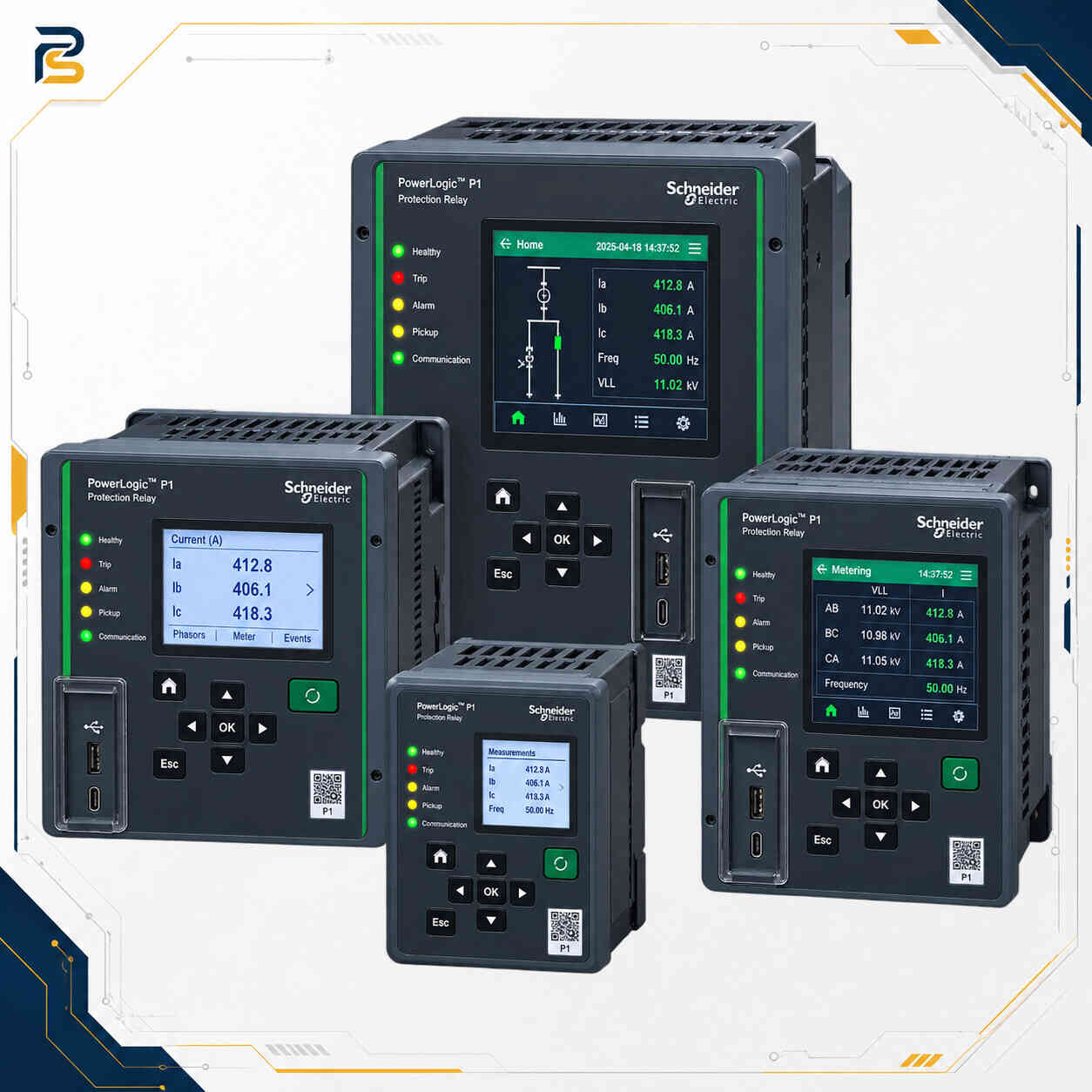 schneider-powerlogic-protection-relay.webp رله حفاظتی اشنایدر Schneider Electric PowerLogic P1