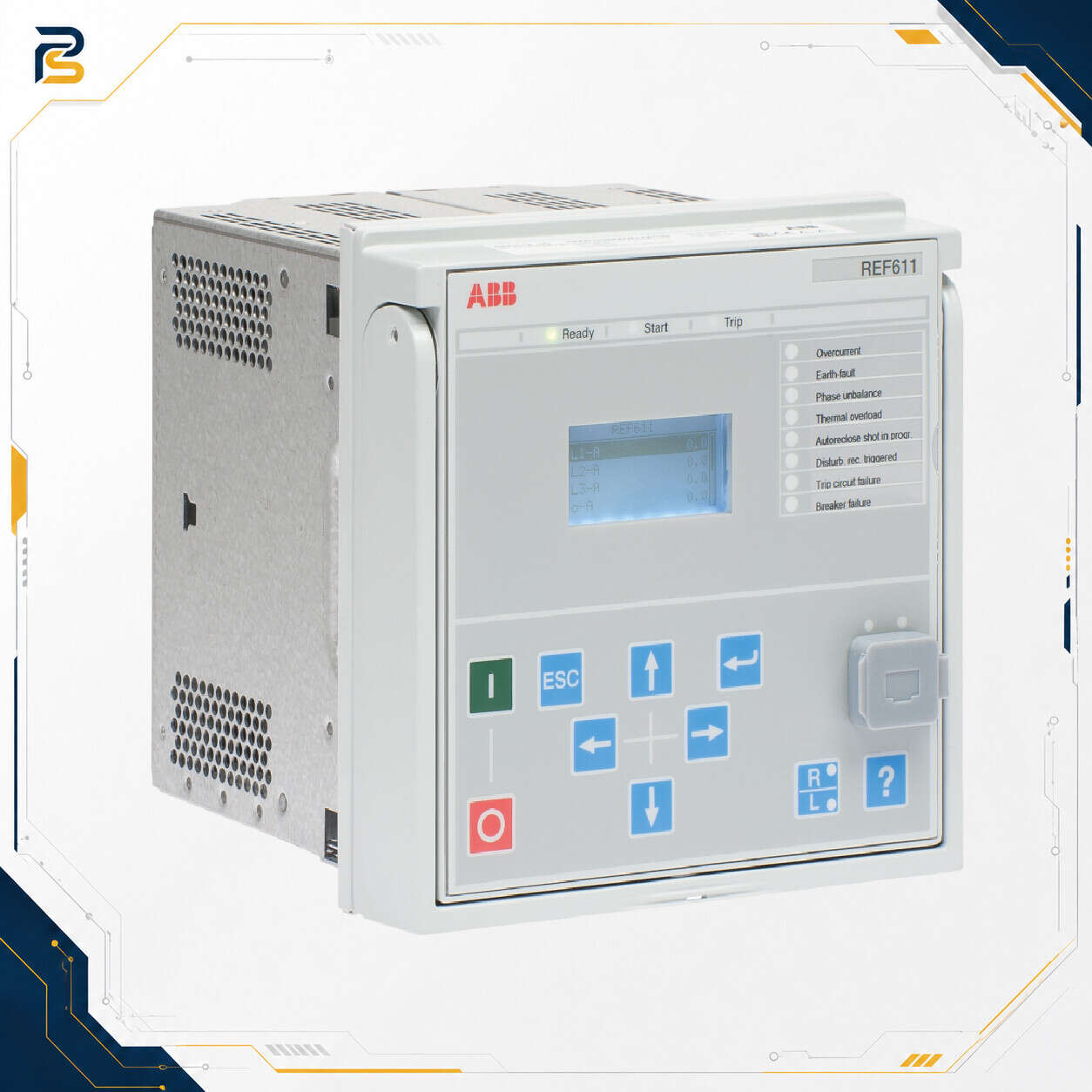 ABB Relion REF611 Feeder Protection and Control Relay رله حفاظتی ABB REF611 برای حفاظت و کنترل فیدر فشار متوسط