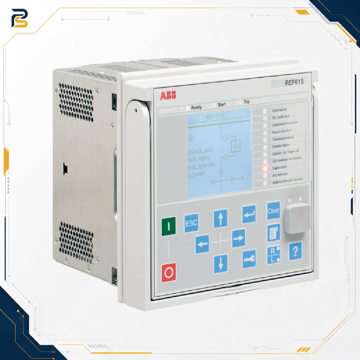 ABB Relion REF615 Feeder Protection and Control Relay رله حفاظتی ABB REF615 برای حفاظت و کنترل فیدر فشار متوسط