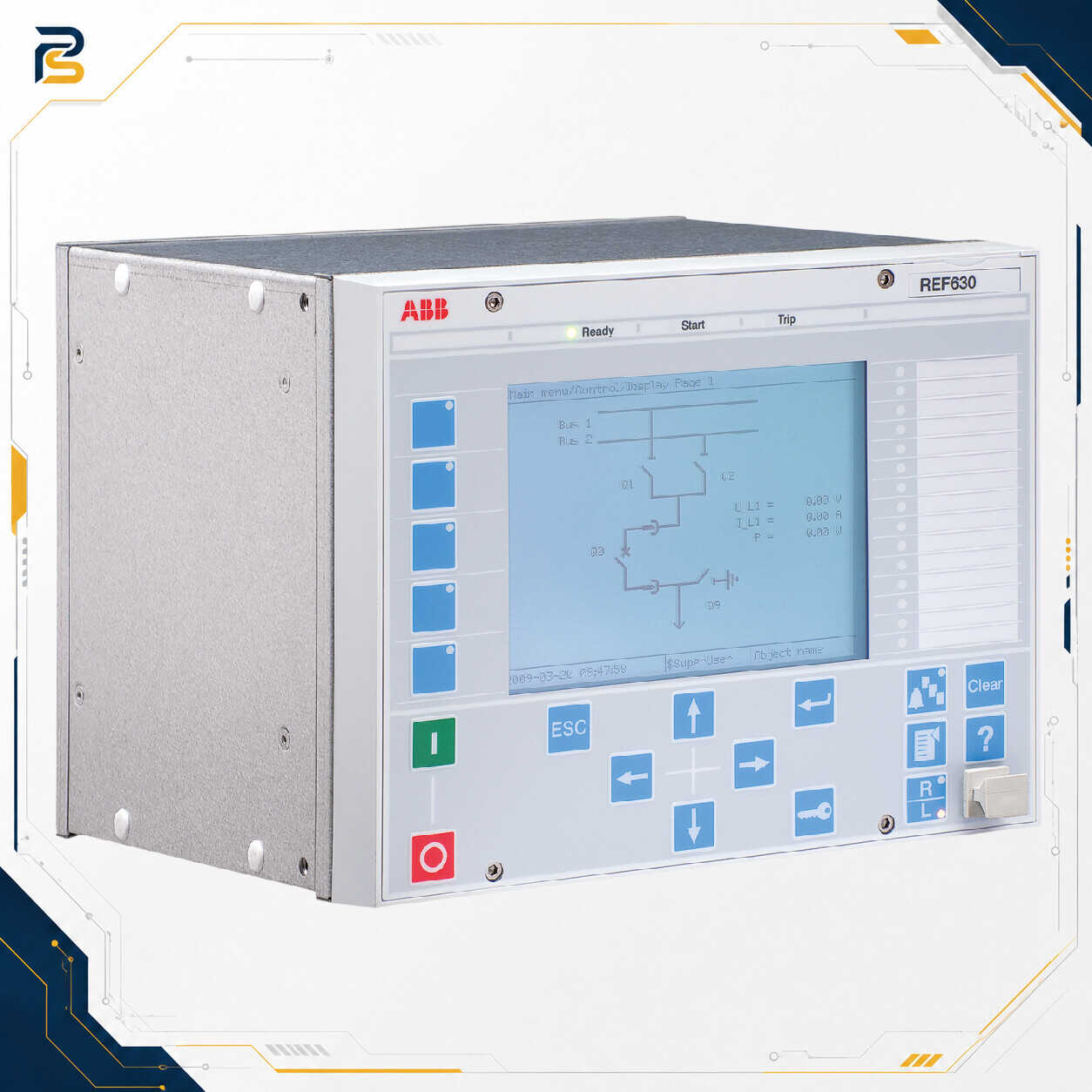 ABB Relion REF630 Feeder Protection and Control Relay رله حفاظتی ABB REF630 برای حفاظت و کنترل فیدر فشار متوسط