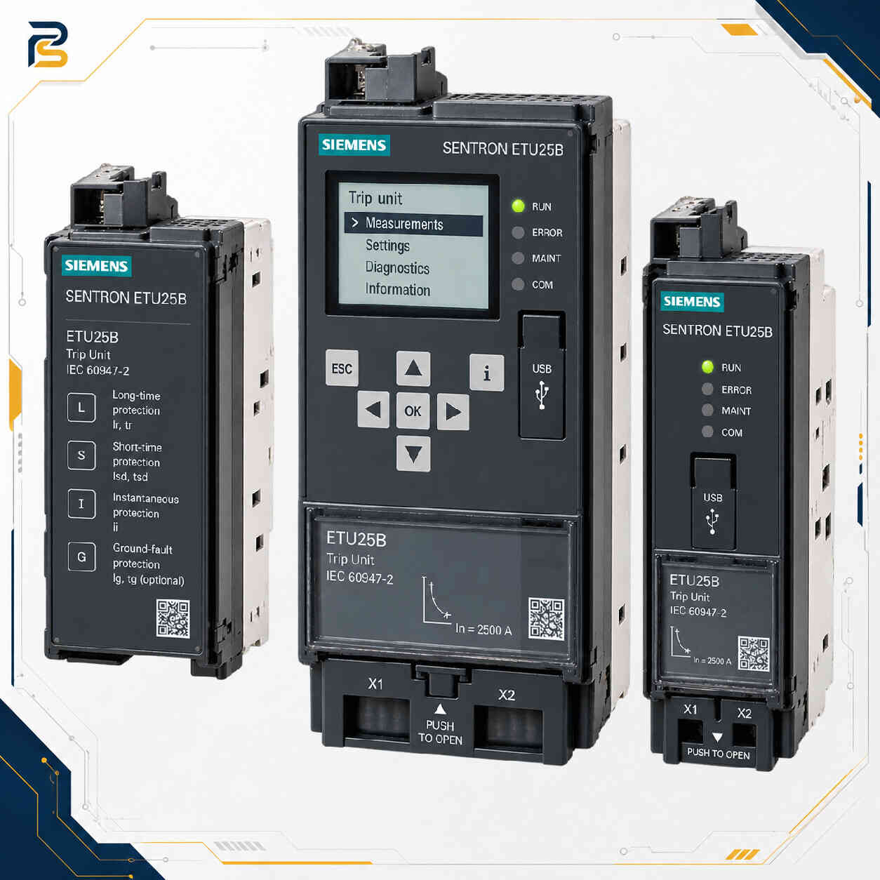 ETU25B واحد تریپ الکترونیکی زیمنس ETU25B