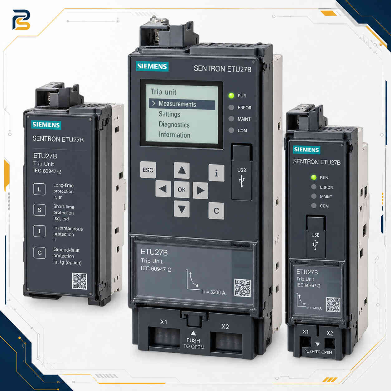 ETU27B واحد تریپ الکترونیکی زیمنس ETU27B