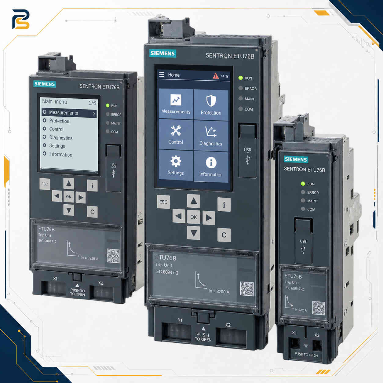 ETU76B واحد تریپ الکترونیکی زیمنس ETU76B