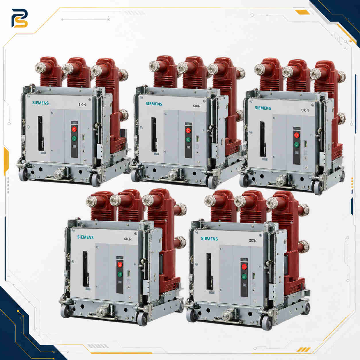 Siemens SION 3AE5 — 12kV کلید خلأ زیمنس SION 3AE5 | 12kV 1250A 25kA